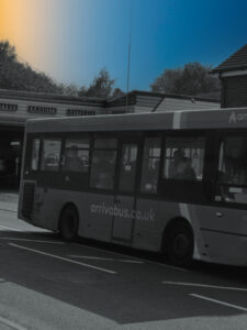 Bus With Fake Sky